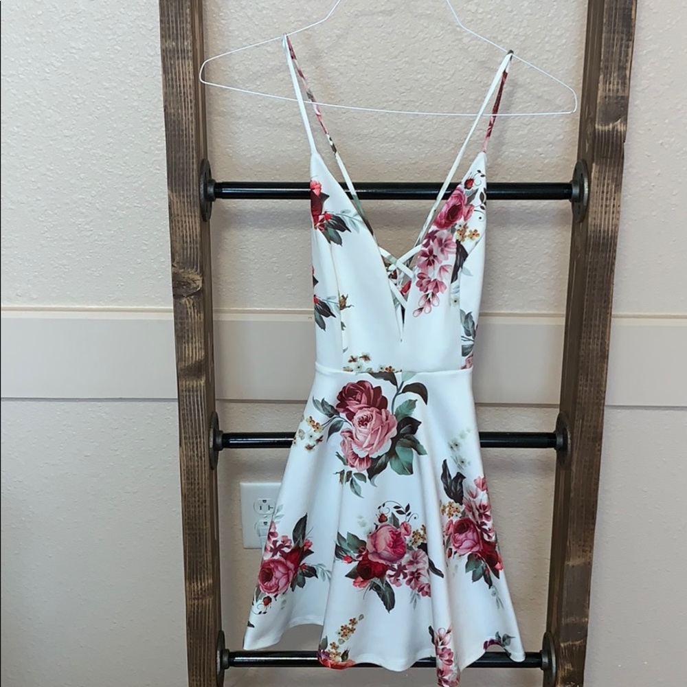 White Floral Dress